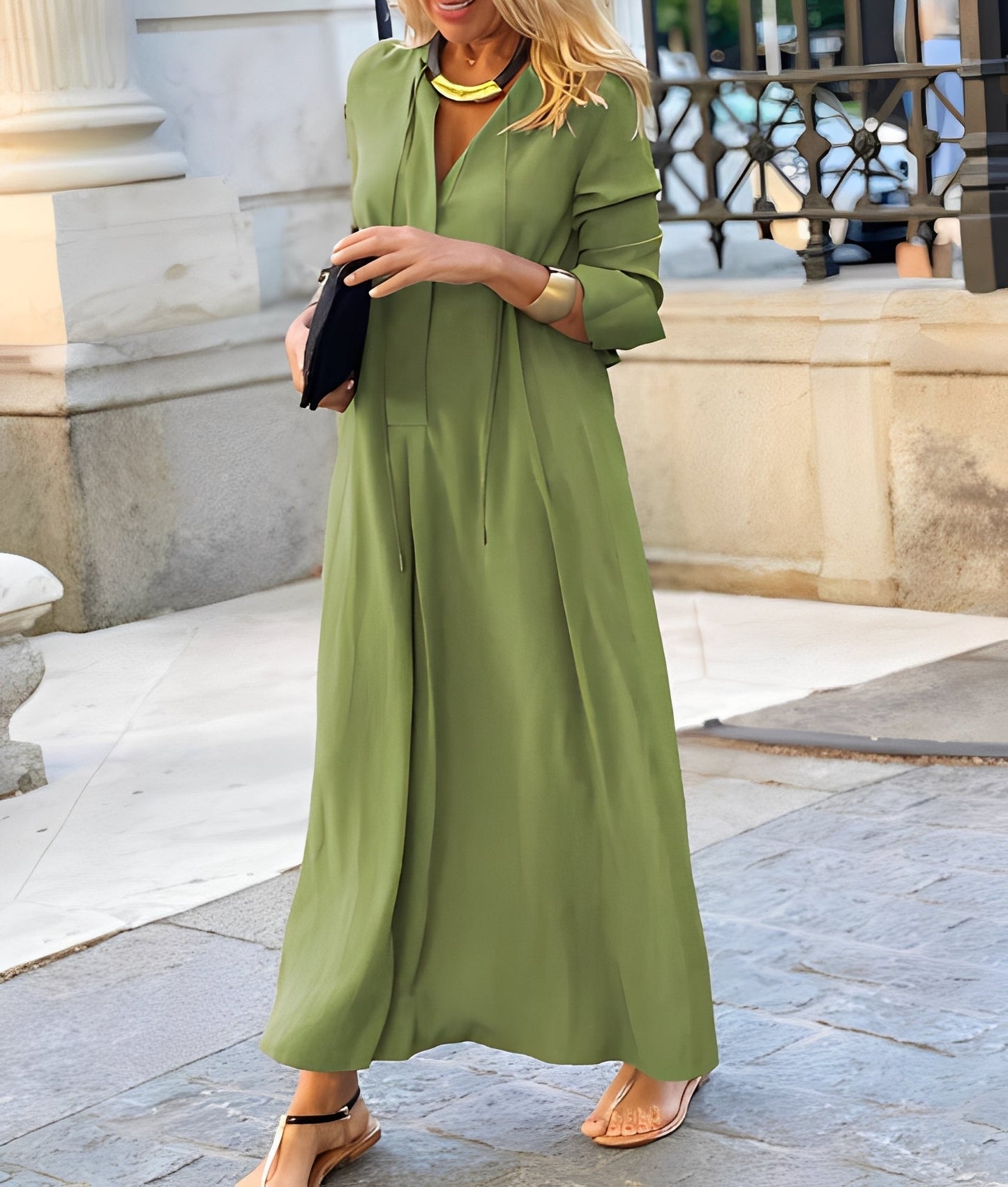 Damen Maxikleid Lässig locker sitzend - Norvielle