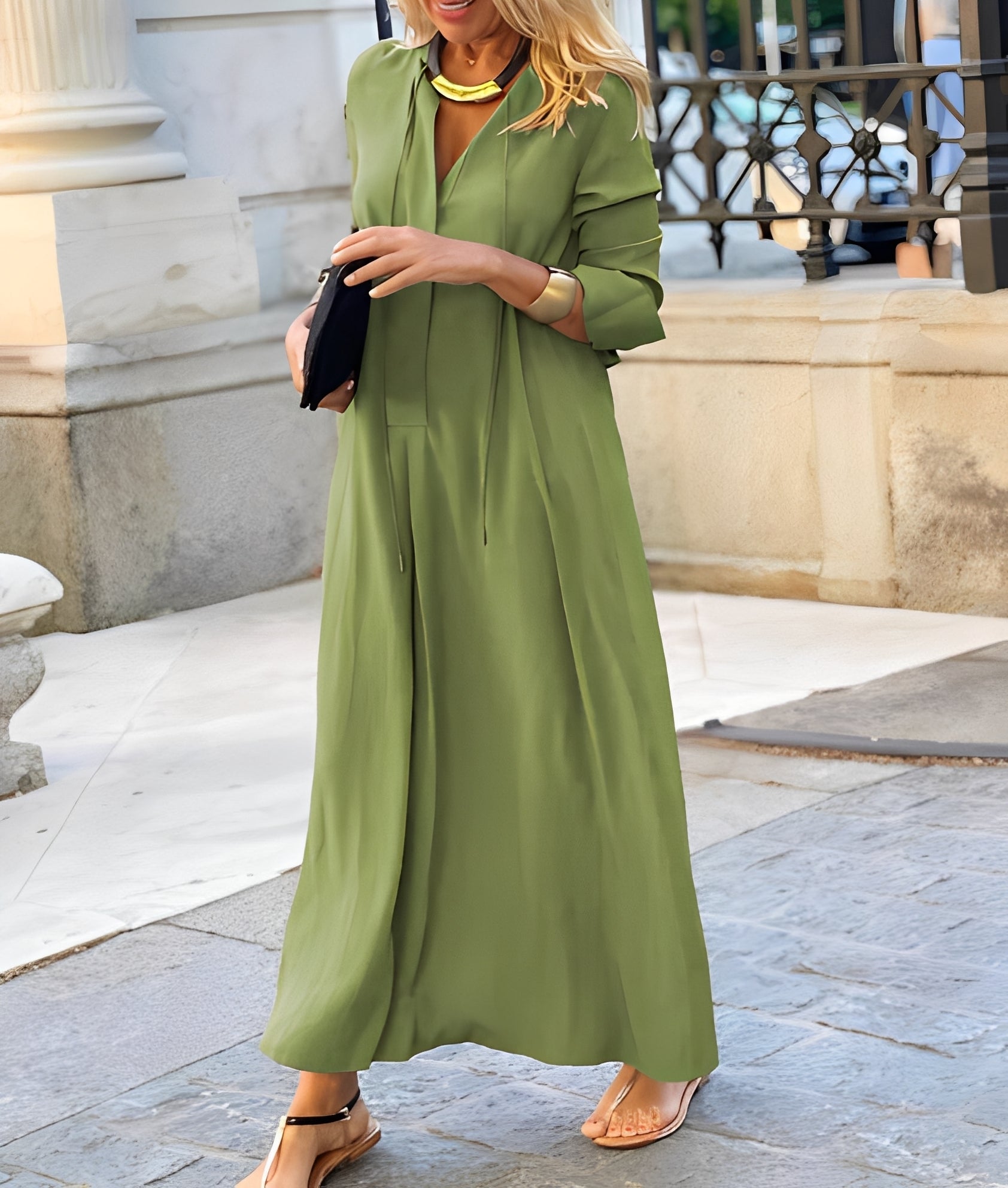 Damen Maxikleid Lässig locker sitzend - Norvielle