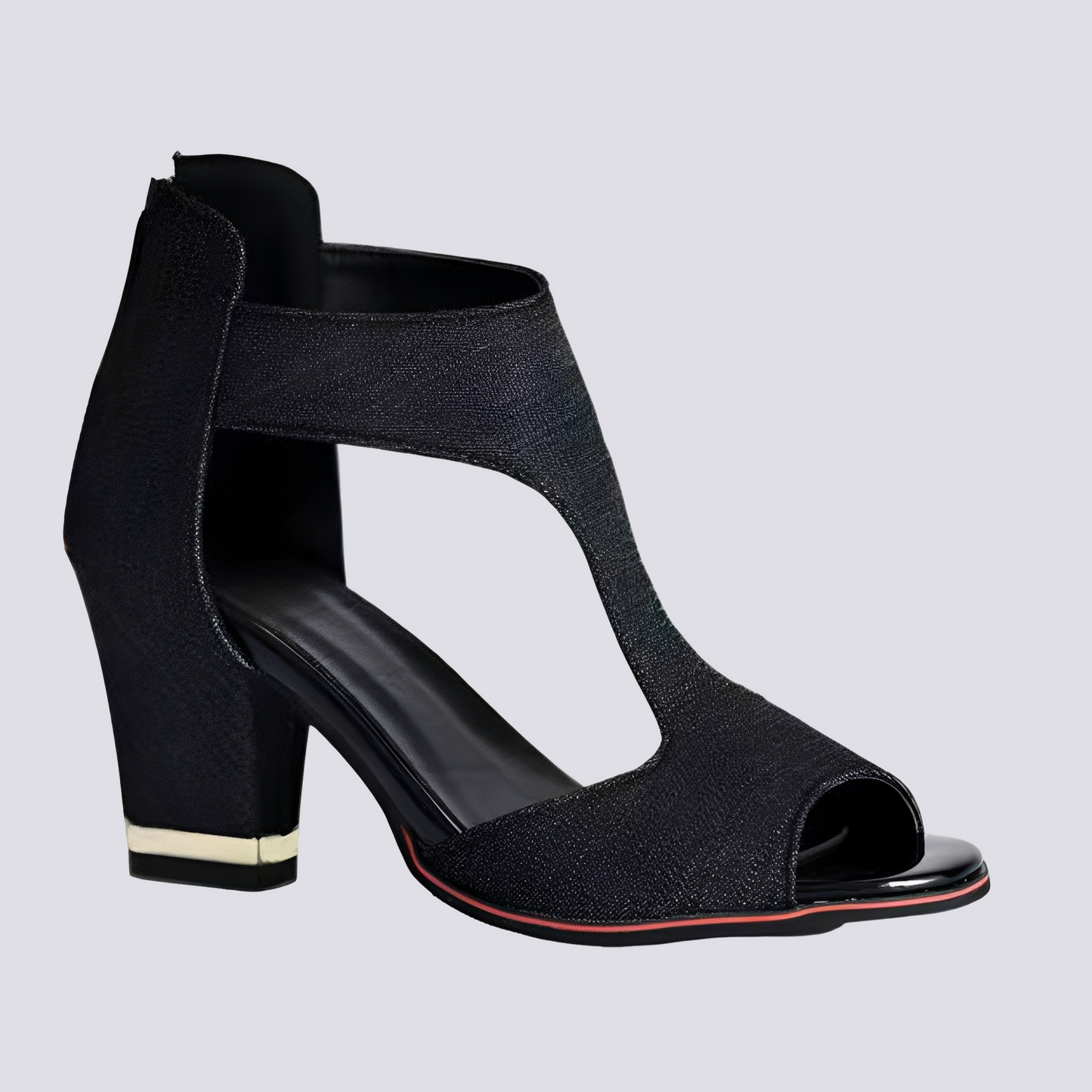Damen Sandaletten Reißverschluss Elegantes Design