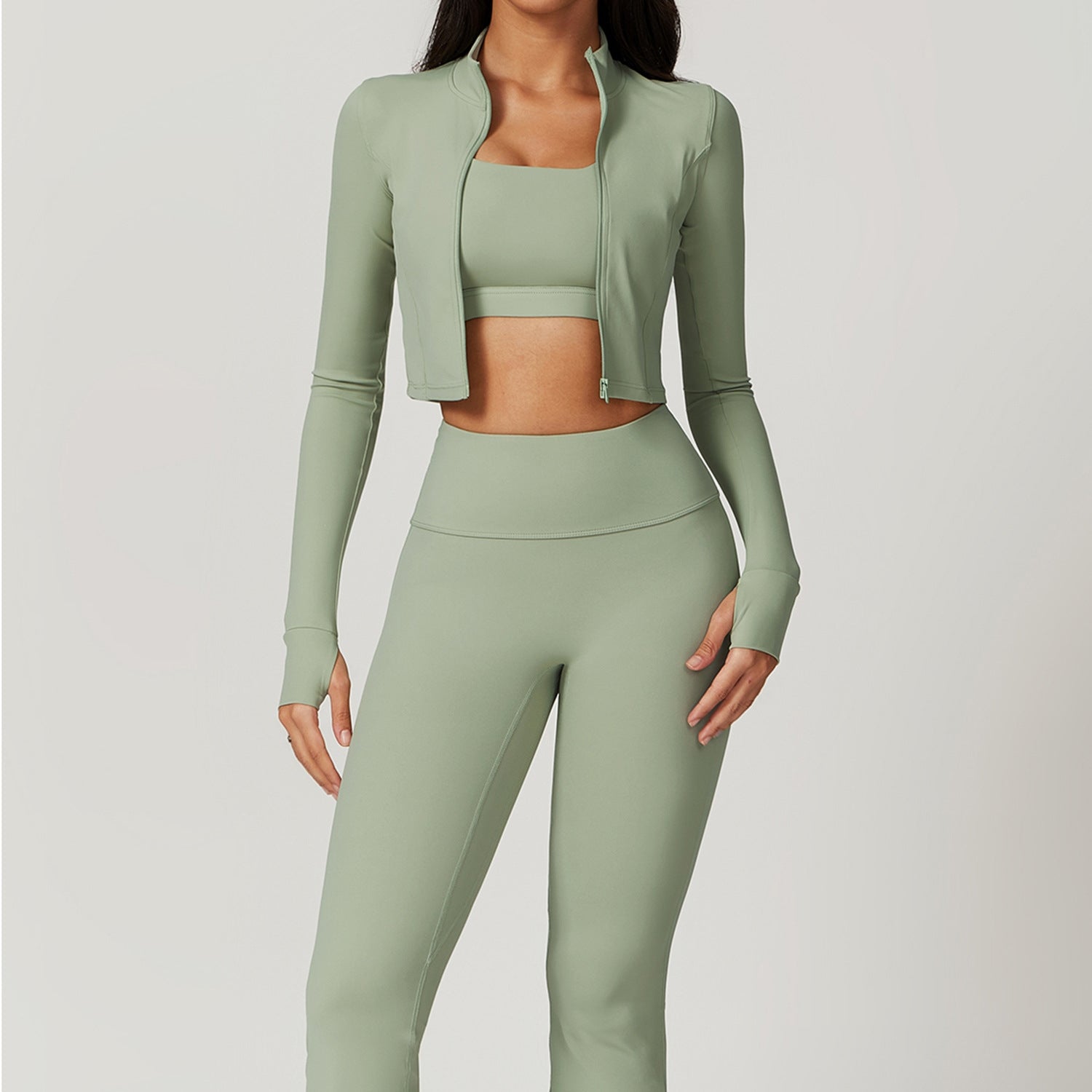 Damen Sportset 3-teilig Baumwolle Elastisch - Norvielle