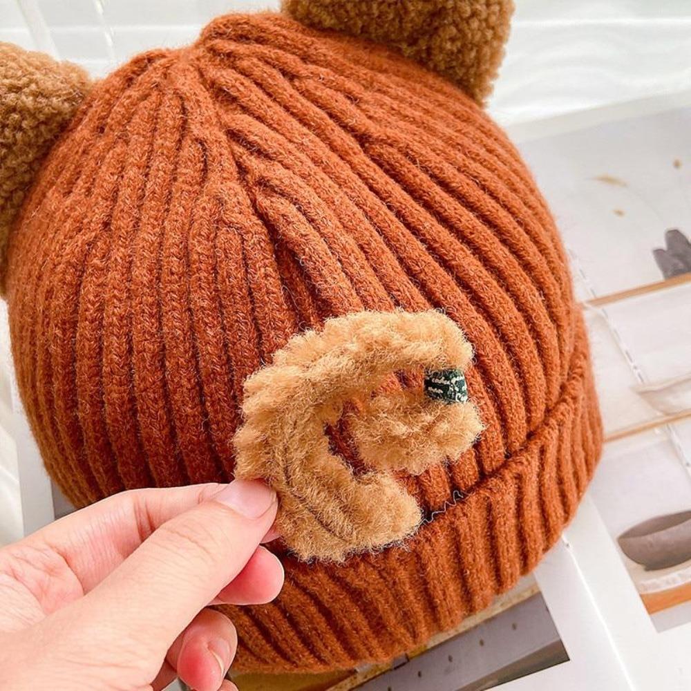 Damen Wintermütze Weich Strickmütze Katzenohr