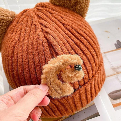 Damen Wintermütze Weich Strickmütze Katzenohr