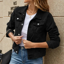 Norvielle Damen Denimjacke Lässig