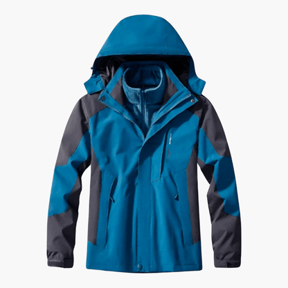Herren Wanderjacke Lang Winter Daunen