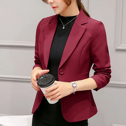 Damen Blazer Langärmlig Elegant