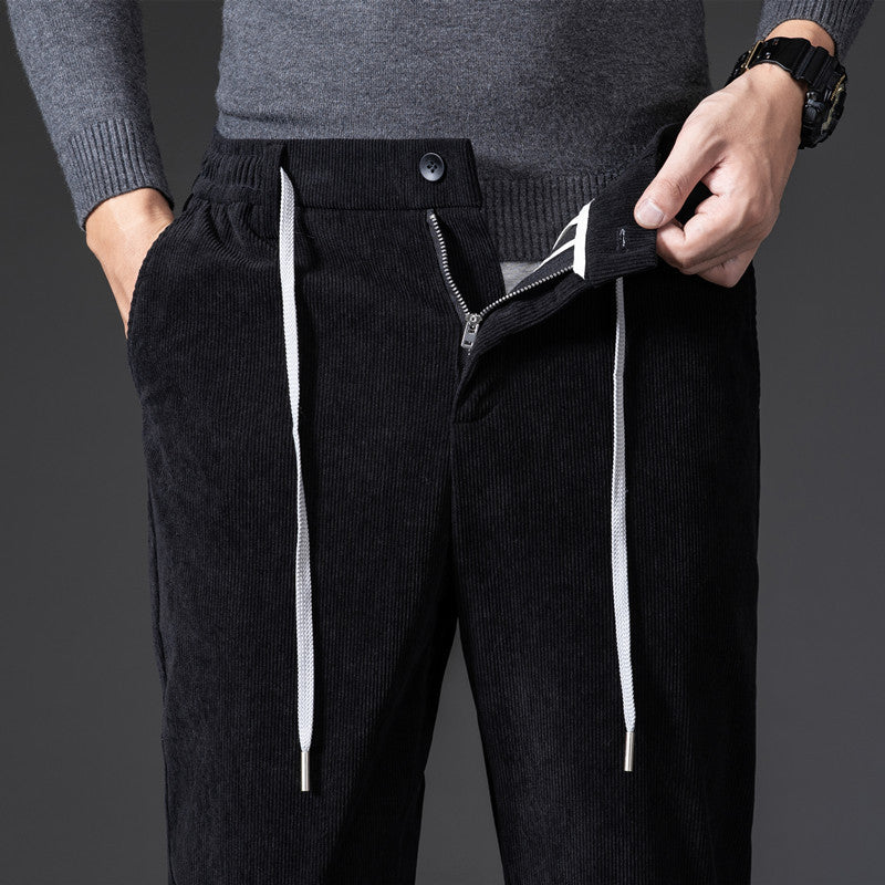 Herren Chino-Hose Cord Beige