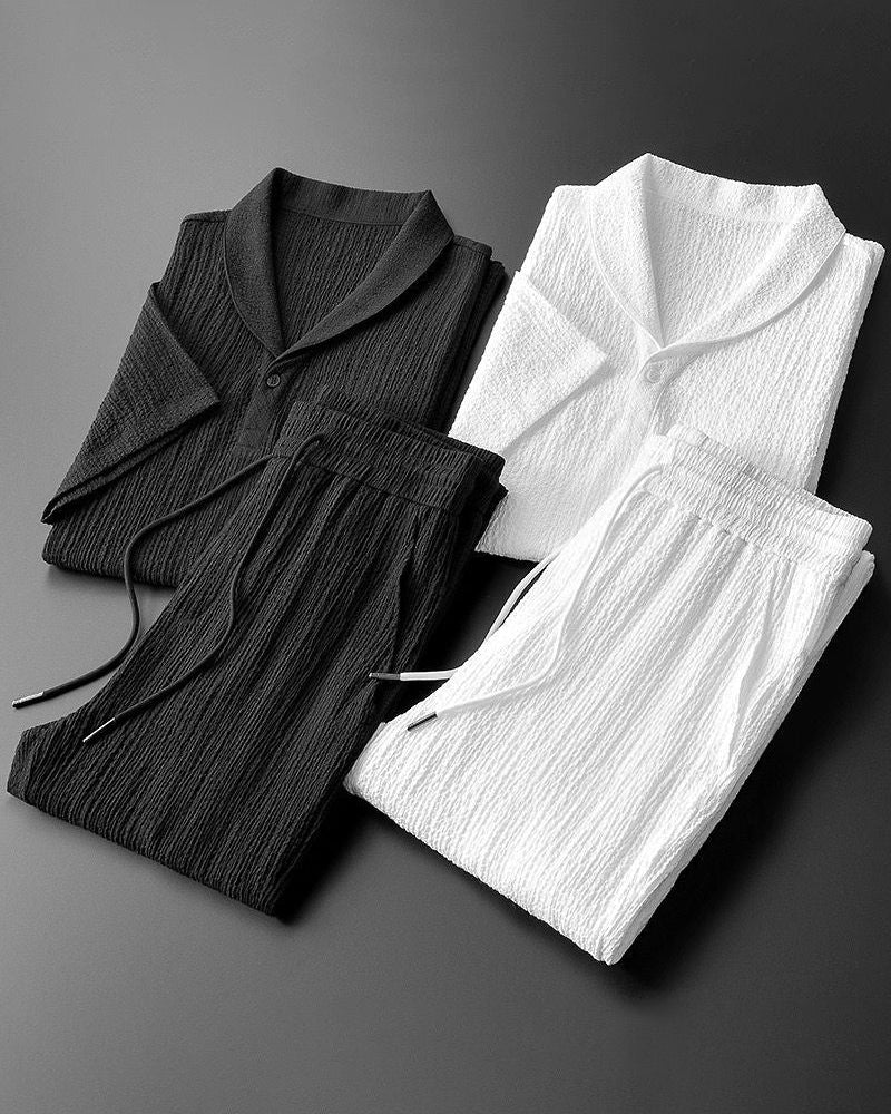 Herren Sommer-Set Kurzarmshirt und Hose