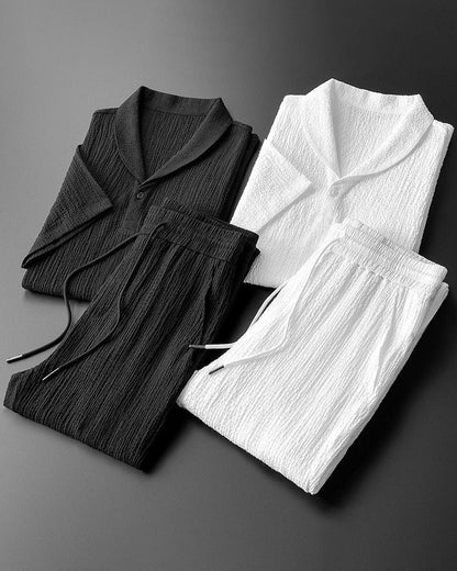 Herren Sommer-Set Kurzarmshirt und Hose