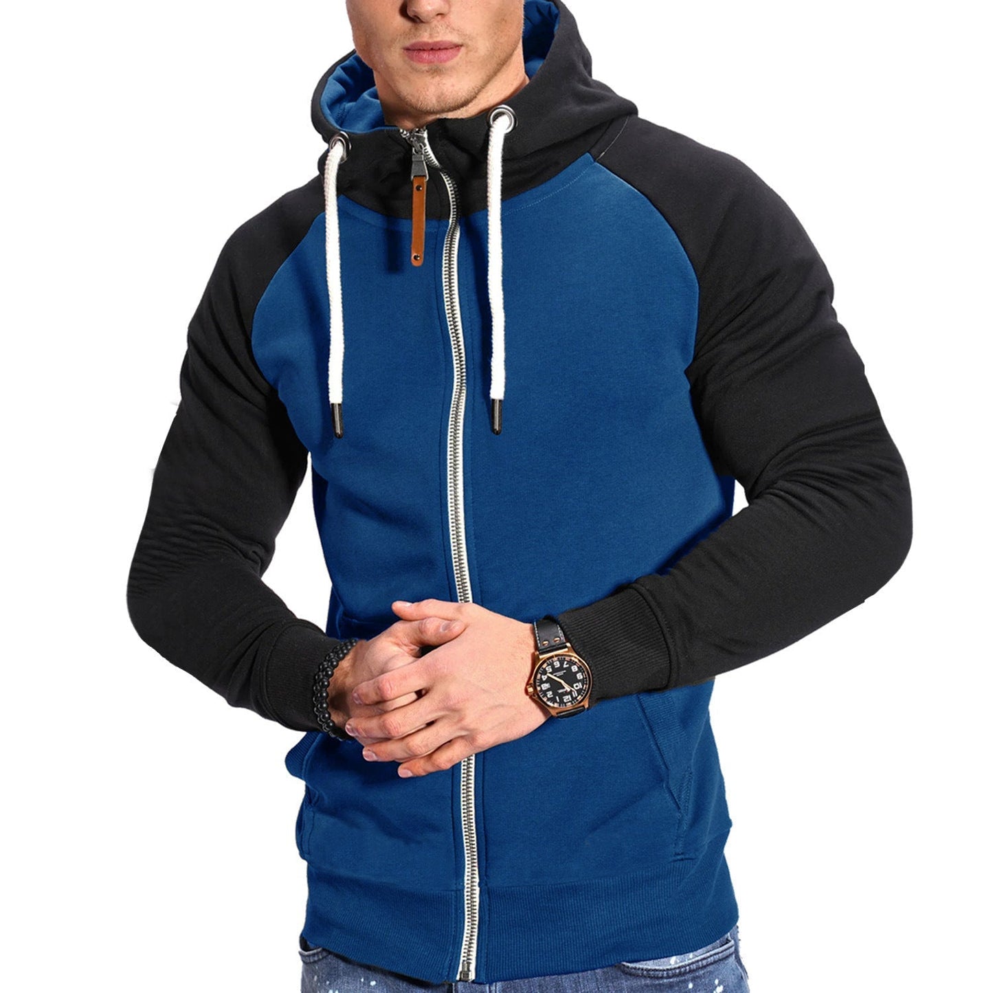 Herren Sportjacke Kapuze Modern