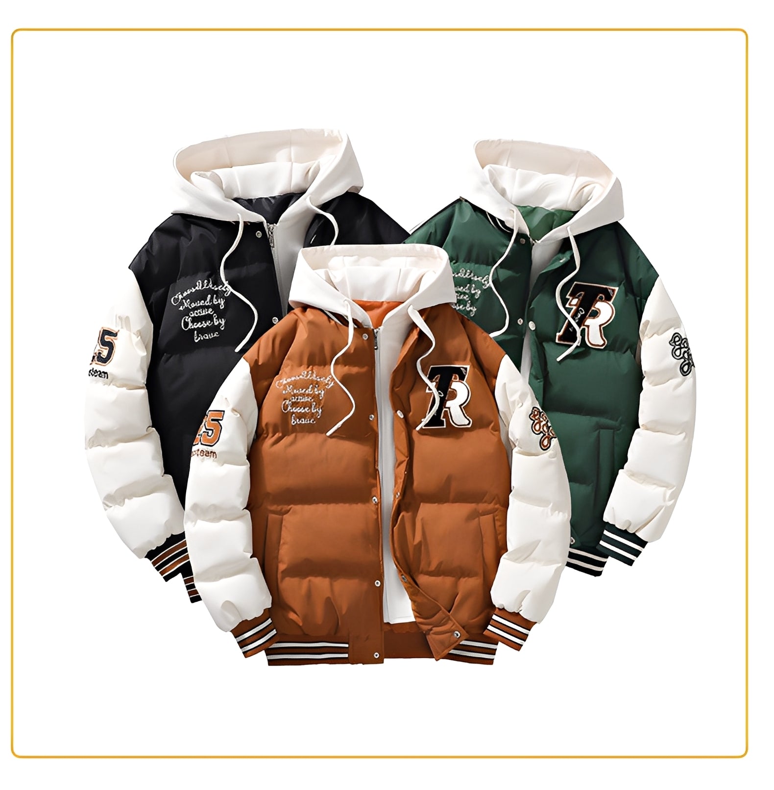 Herren Winterjacke Kapuze Xander - Norvielle