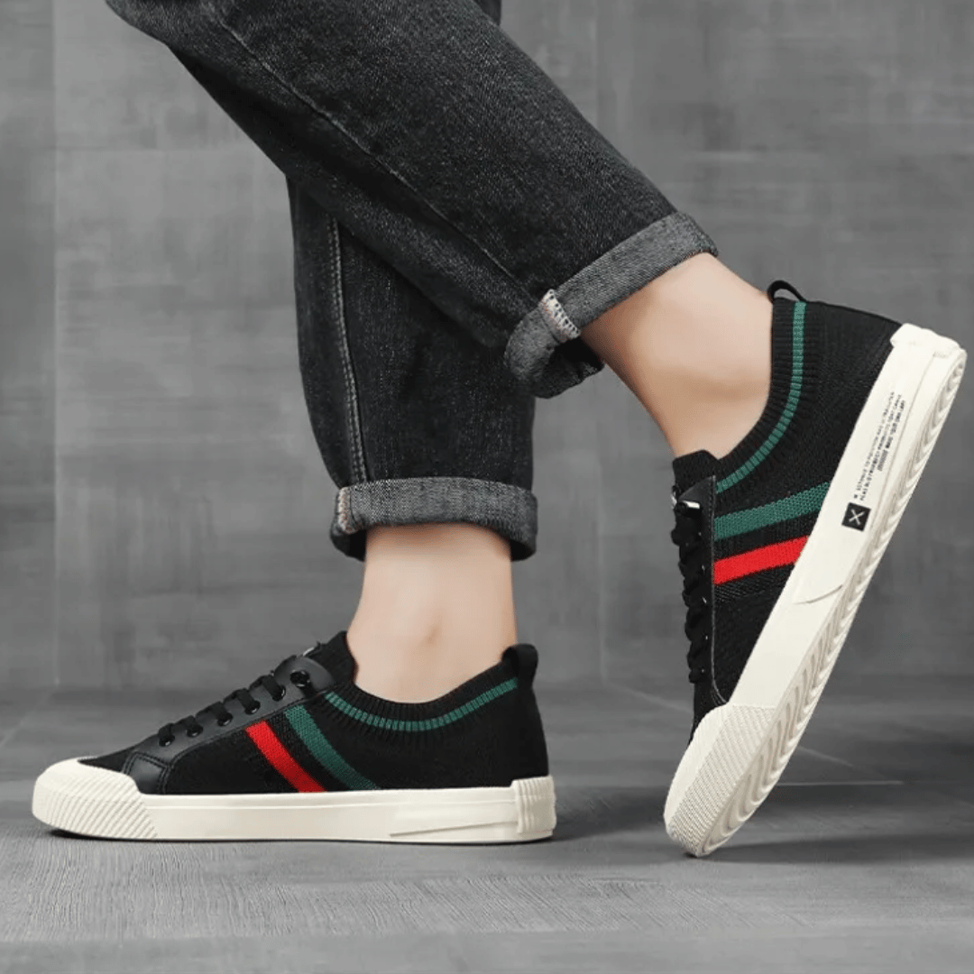 Herren Sneaker Streifen Sportlich