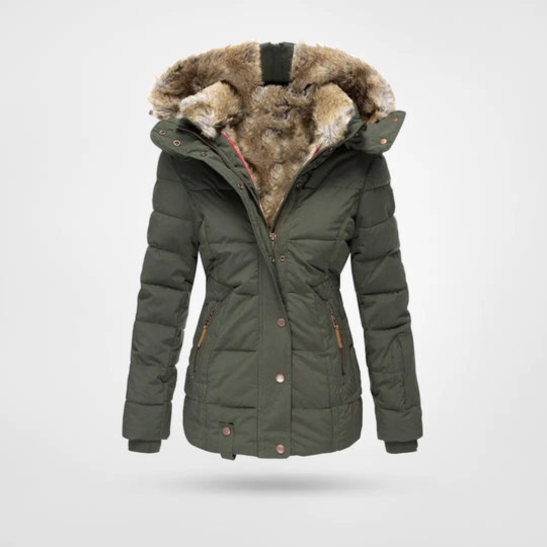 Damen Gepolsterte Winterjacke mit Kapuze Jasmin