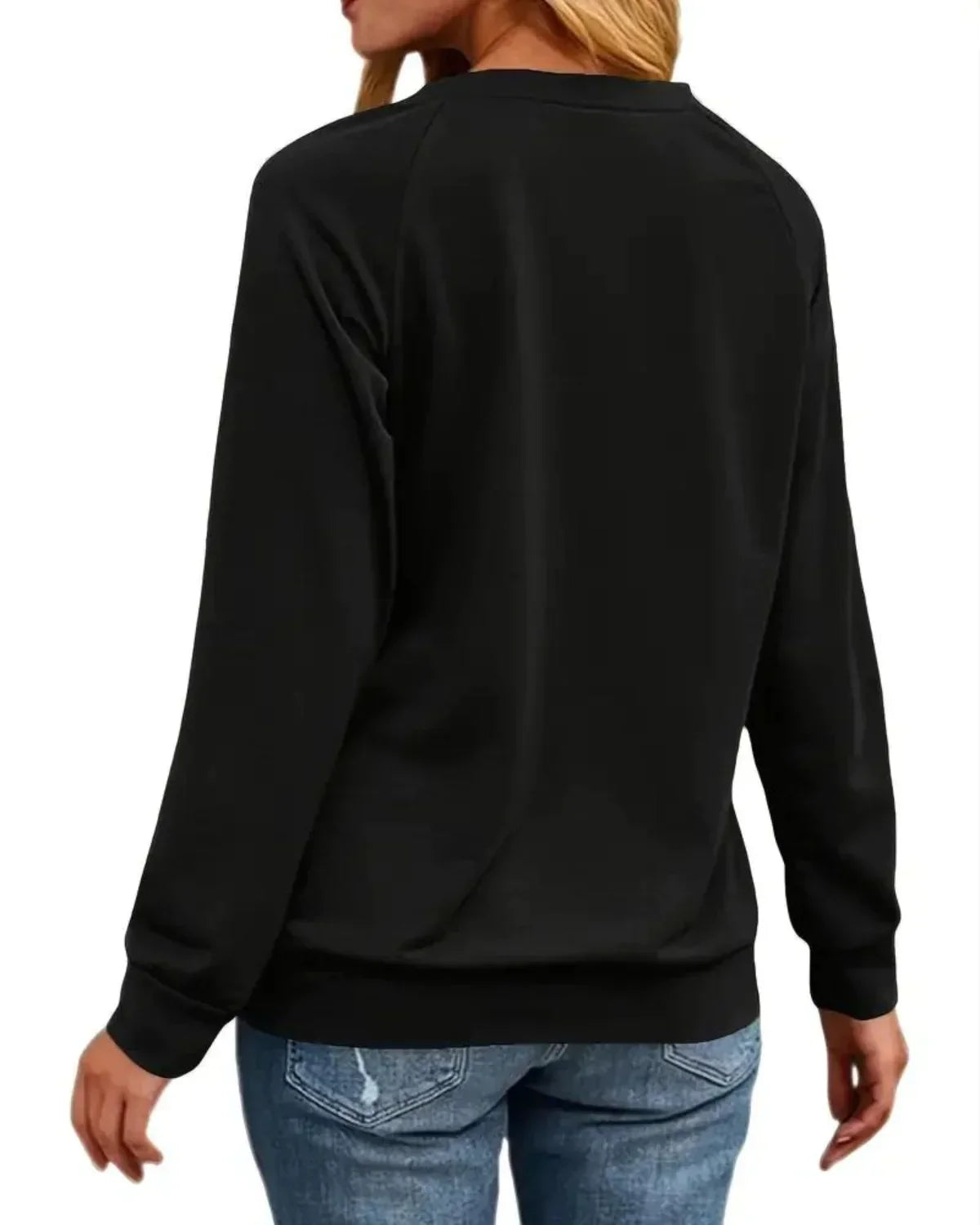 Damen Weihnachtspullover Rentier Motiv Warm