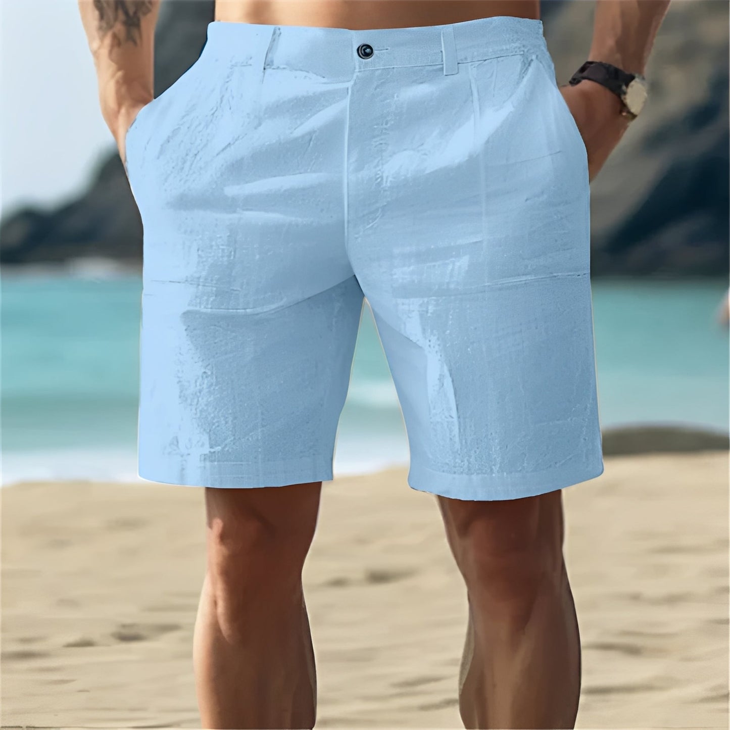 Herren Shorts Bequem Baumwolle