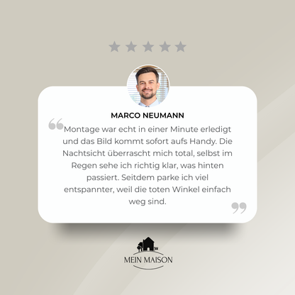 Rückfahrwarner Totwinkelassistent für sicheres Rückwärtsfahren