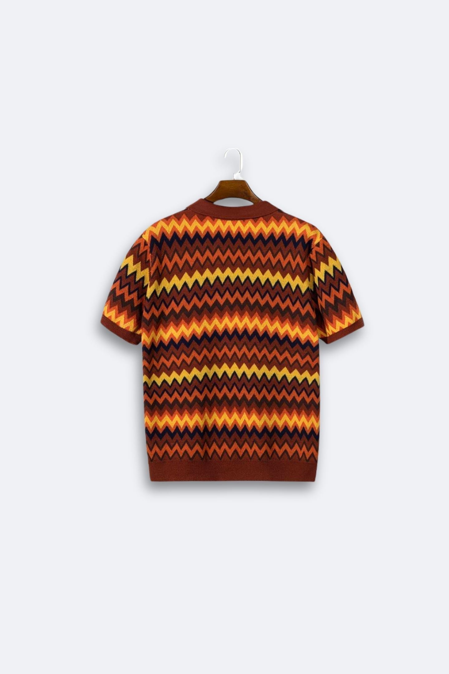 Retro Pullover Zickzackmuster