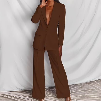 Damen Business Set Blazer Anpassbare Hose