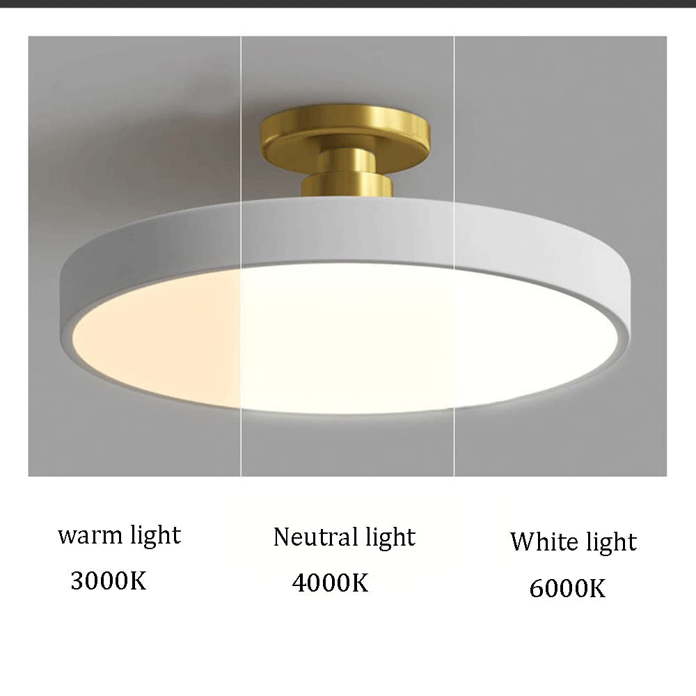 Moderne LED-Deckenleuchte Gold Finish
