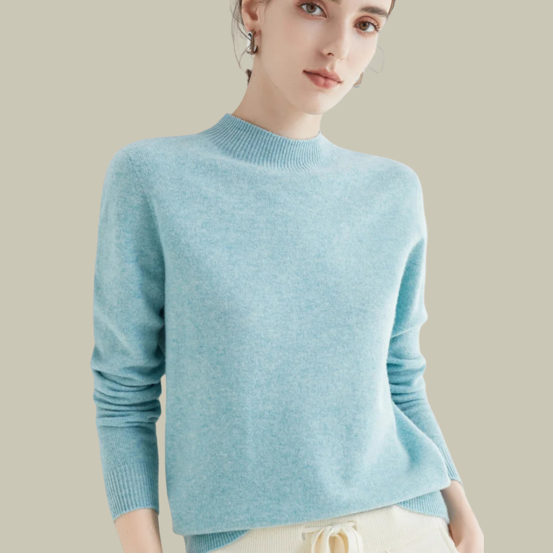 Damen Rollkragenpullover Merinowolle Winter