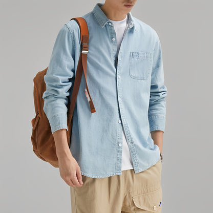 Dale Herren Jeanshemd Mit Tasche
