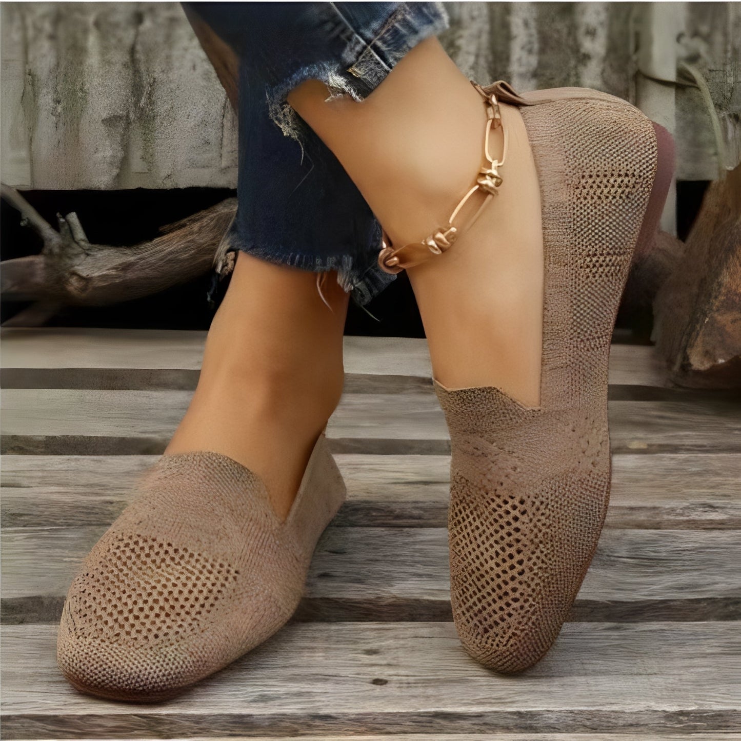 Damen Freizeitschuhe Rutschfeste Sohle