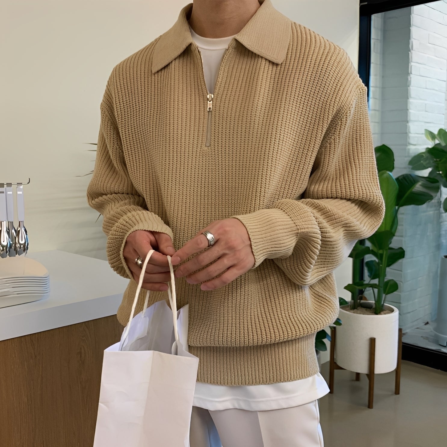 Herren Oversize-Pullover Bequem - Norvielle