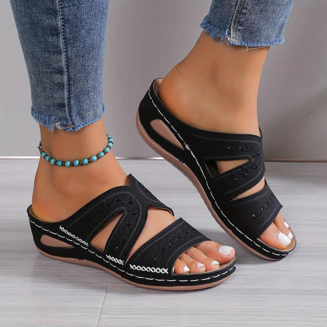 Damen Orthopädische Sandalen Sommer Atmungsaktiv