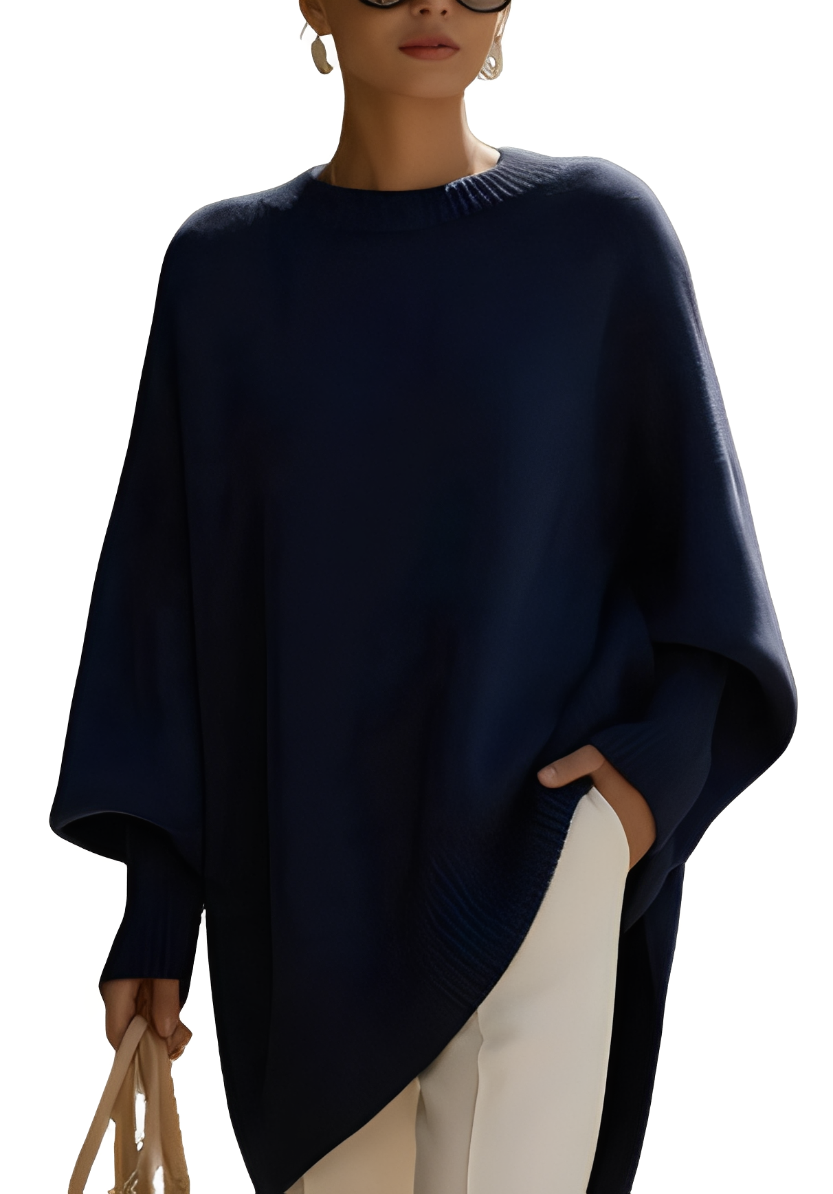 Damen Oversize Pullover Großzügig