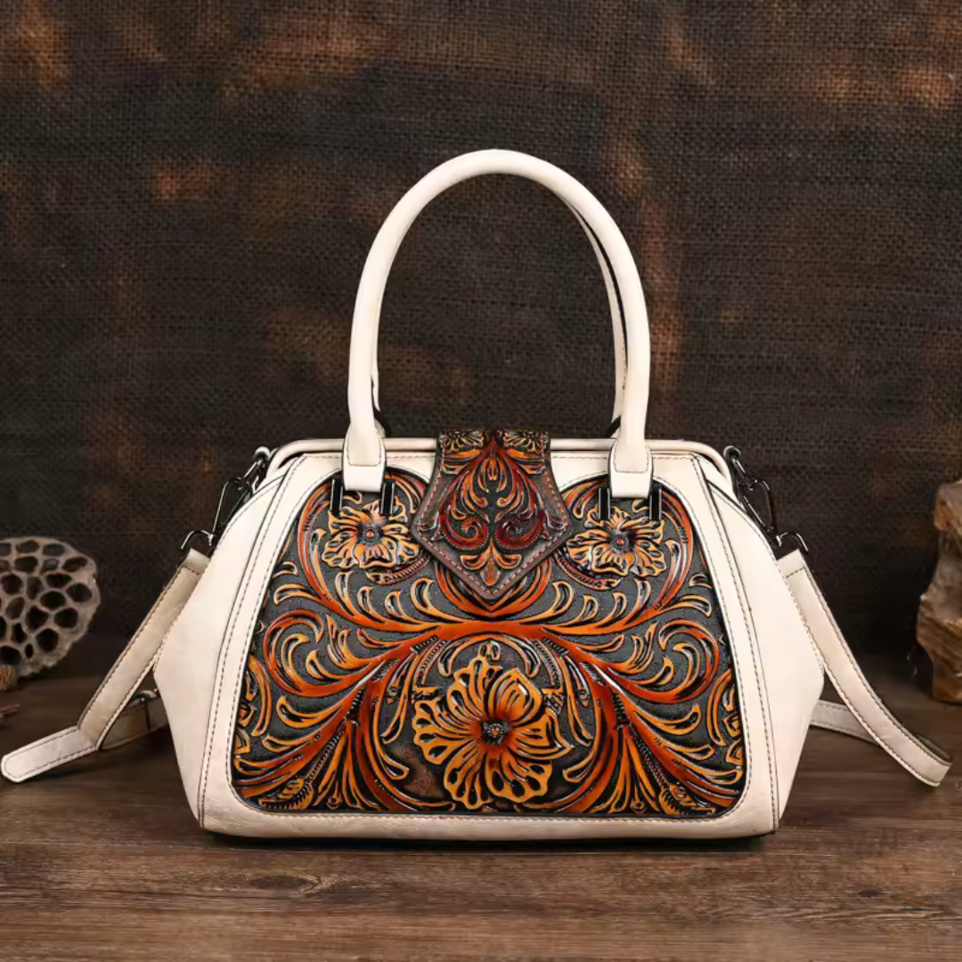 Elegante Damen Blumenhandtasche Florina