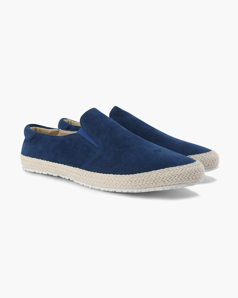 Herren Slip-On Espadrille Wildleder Jute-Sohle