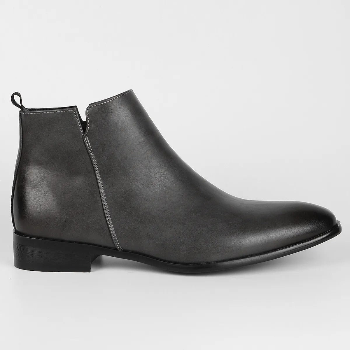 Herren Stiefel Glatte Schaftform Elastischer Seiteneinsatz