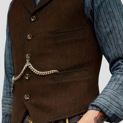 Herren Wollweste Tailored Look Vielseitig