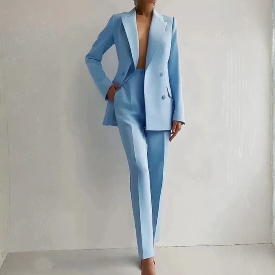 Damen Zweiteiler Blazer Hosen Set