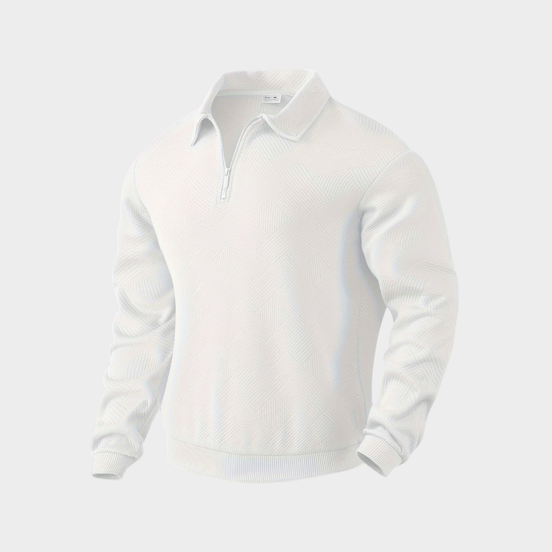 Herren Pullover Halbzipp Freizeitshirt