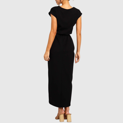 Cess Damen Midi-Kleid Lässig