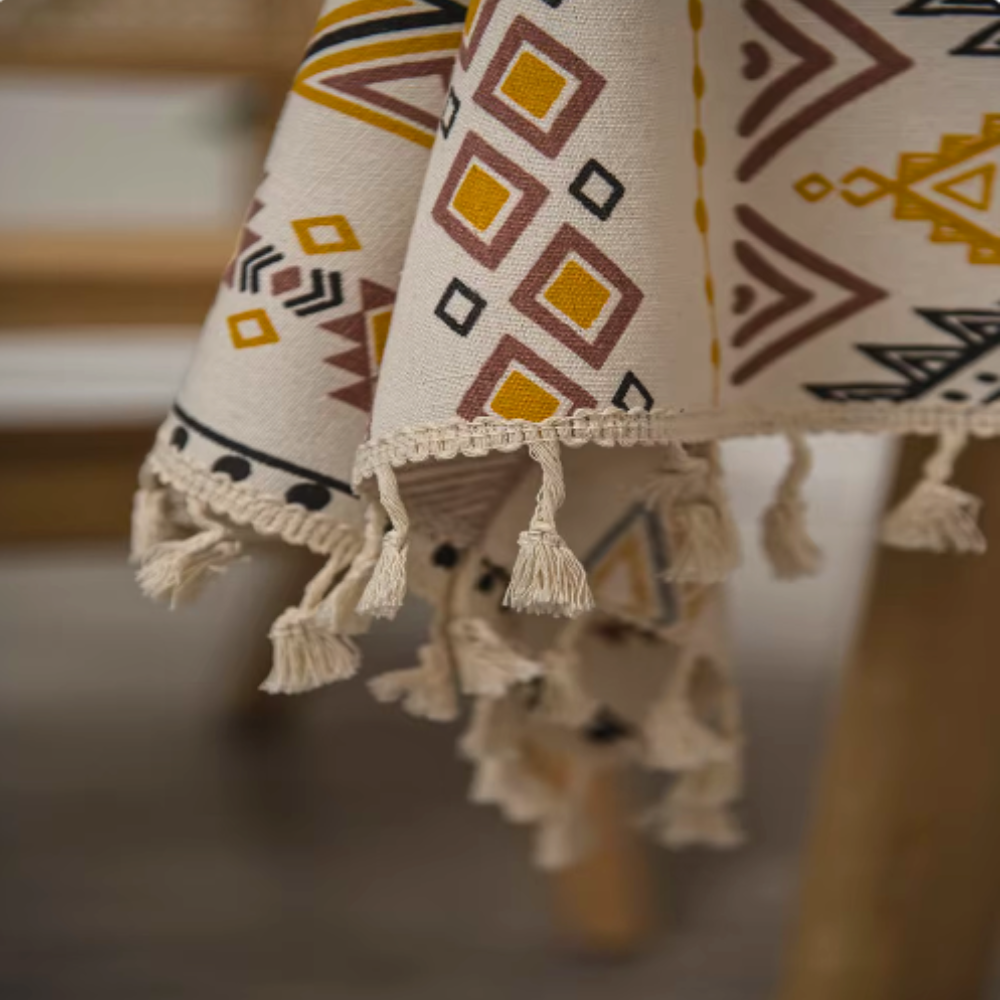 Boho Tischdecke Quasten Dekorativ