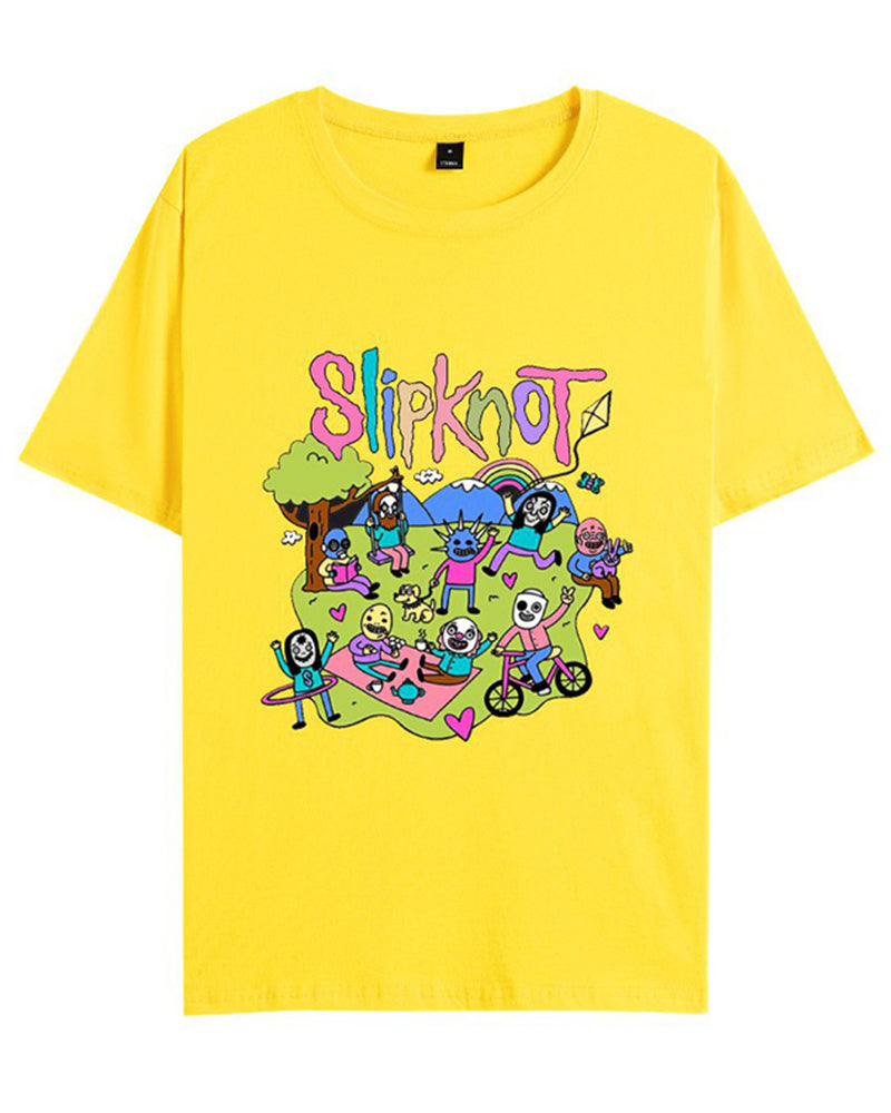 Munter Herren T-Shirt Slipknot Baumwolle