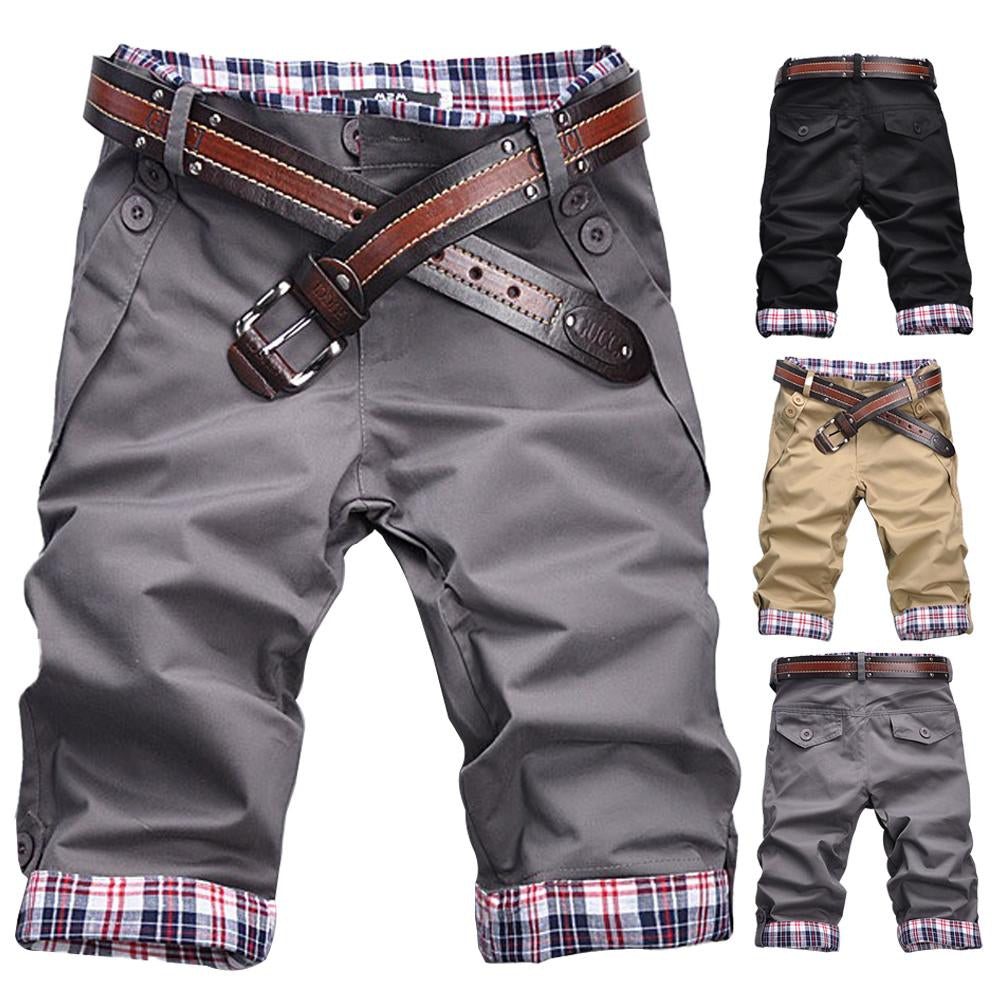 Heidi Damen Shorts Gürtel Karomuster