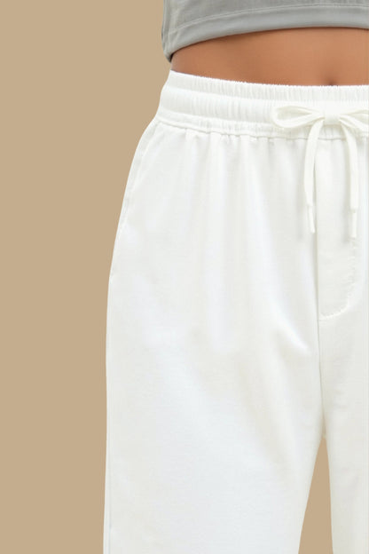 Damen Wide-Leg Jogginghose Komfort Kordelzug Lässiger Schnitt