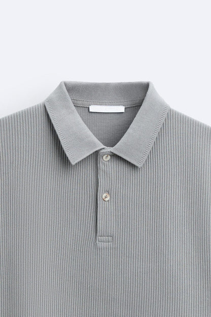 Herren Kurzarm-Polo Cremeweiß Baumwolle
