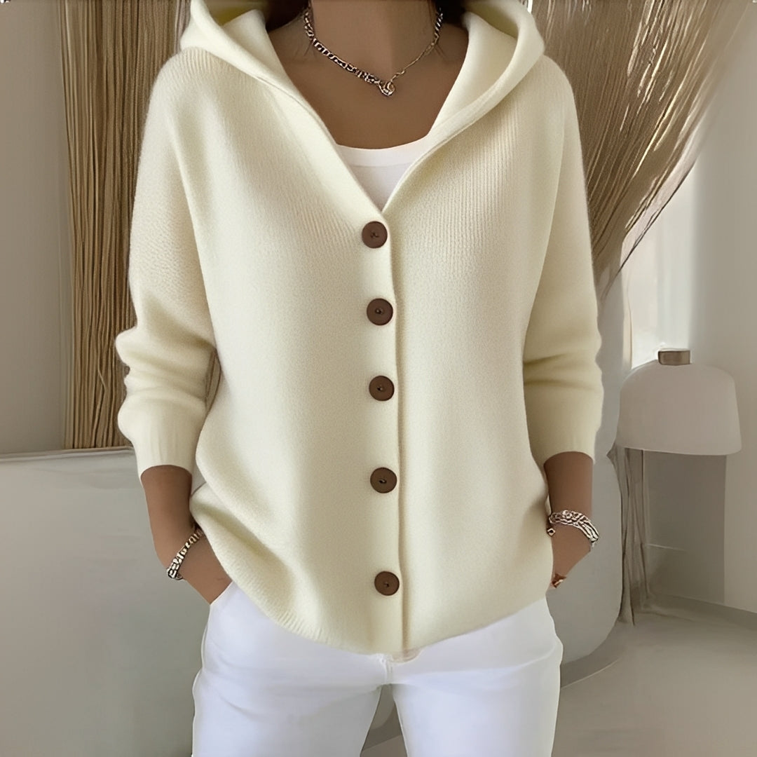 Damen Cardigan Langärmlig Baumwolle