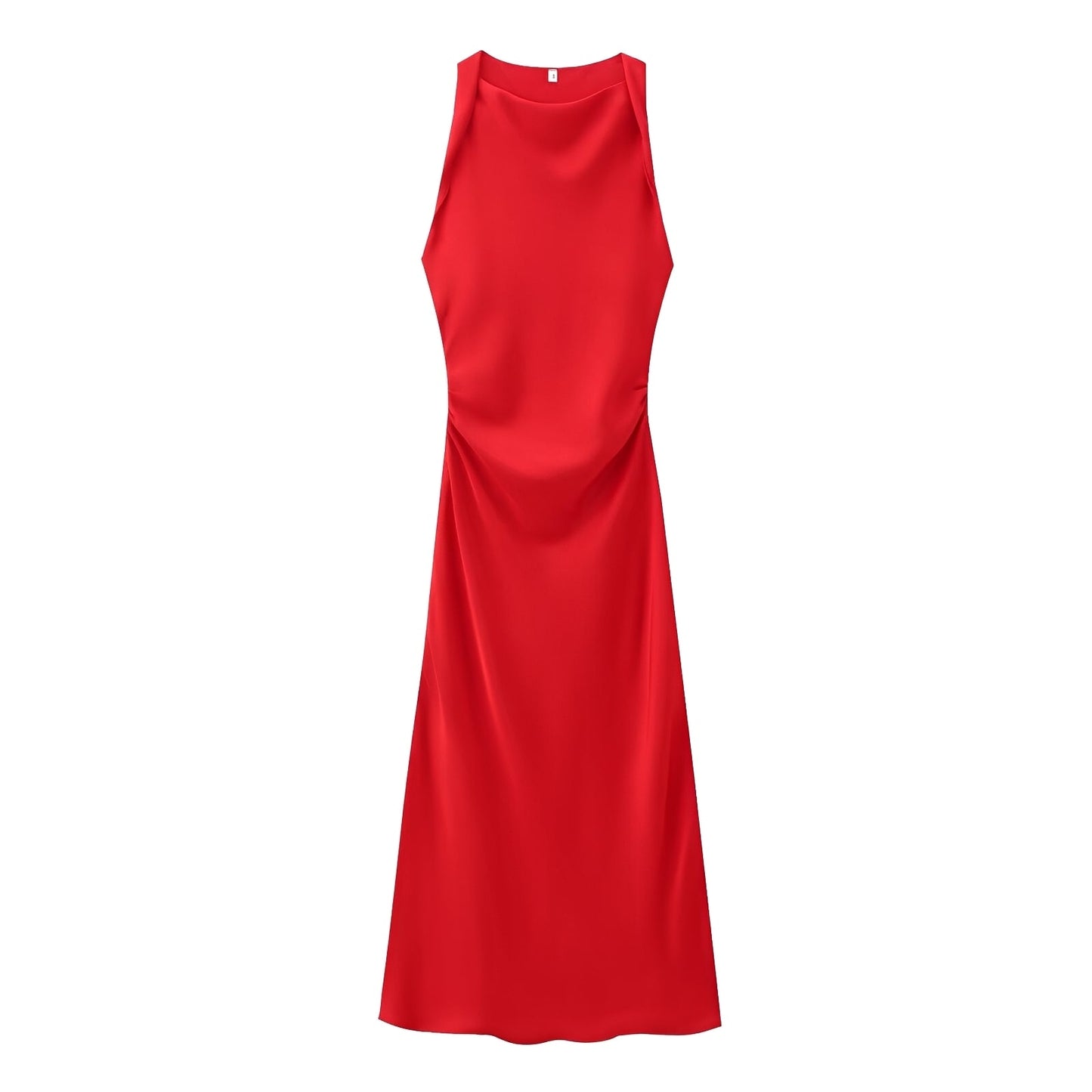Damen Neckholder-Midikleid Elegantes Design