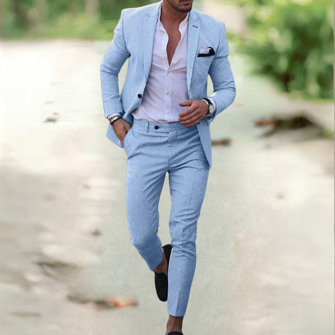 Ezra Herren Anzug Jacke Hose Elegant