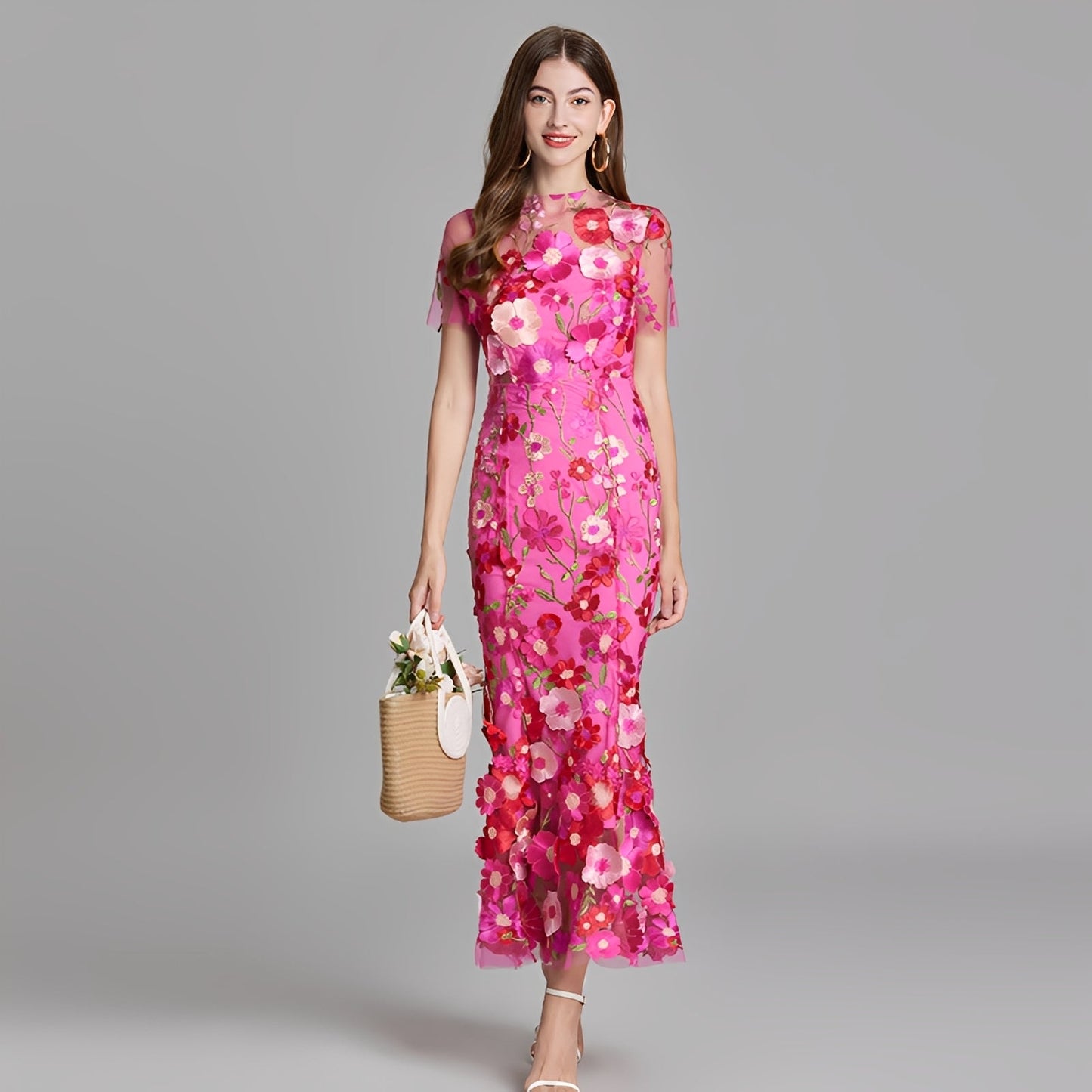 Nina Mädchenkleid Blumenstickerei