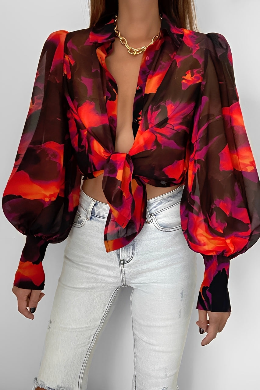 Damen Bluse Latzenärmel Baumwolle Weiß - Norvielle