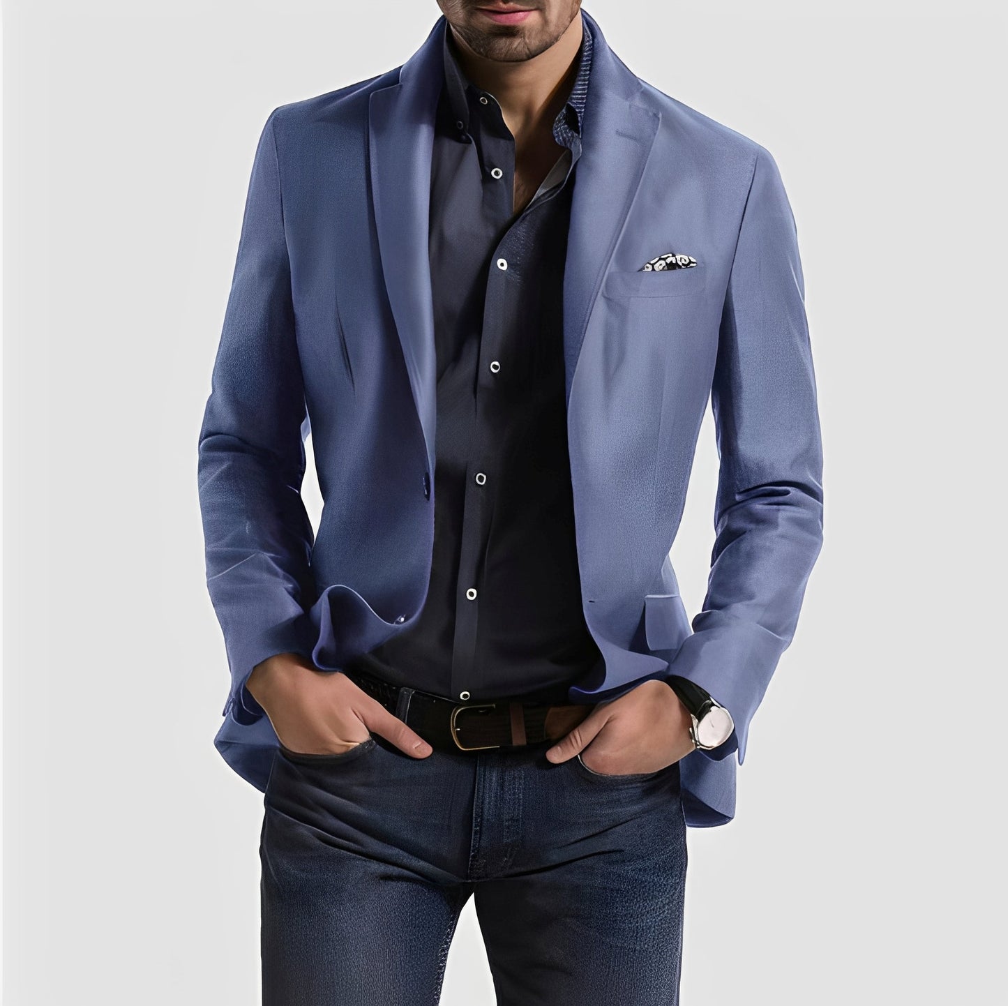 Herren Blazer Zwei-Knopf-Verschluss Elegantes Design
