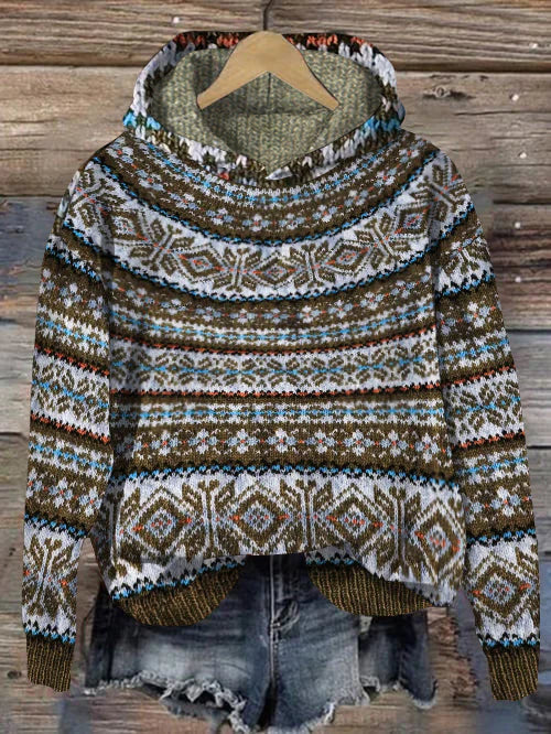 Norvielle Damen Norwegischer Pullover Warm