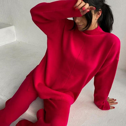 Norvielle Damen Winterpullover- und Hosenset