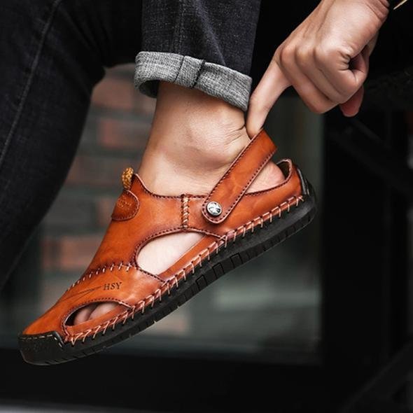Herren Sandalen Offene Riemenform Fersenstütze