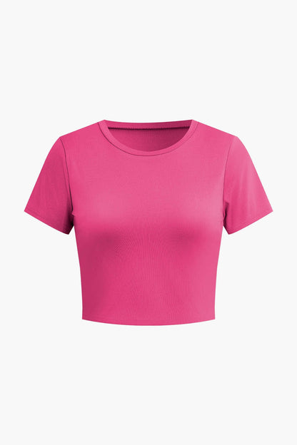 Elegantes Damen Zweiteiler-Set Crop- Palazzo-Hose